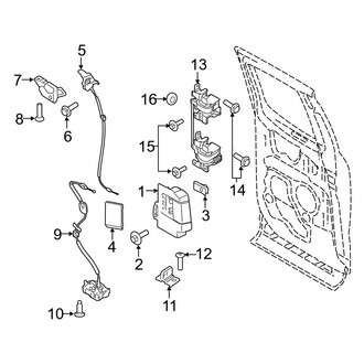 Ford OE - Rear Door - Lock & Hardware (SuperCab)