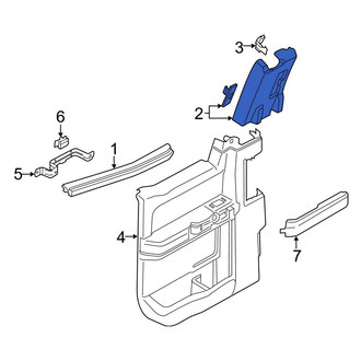 Ford OE - Rear Left Door Window Molding