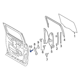 Ford OE - Rear Window Crank Handle Screw