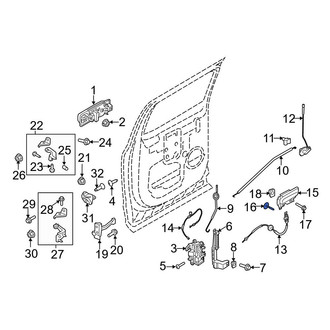 Ford OE - Glove Box Latch Screw