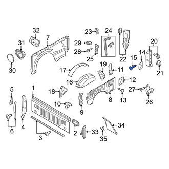 Ford OE - Tie Down Hook Screw