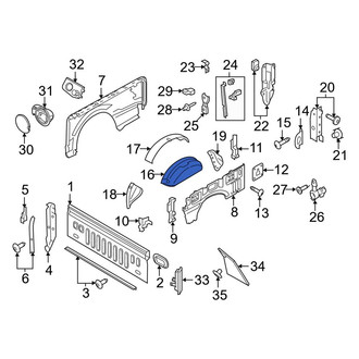 Ford OE - Rear Left Inner Wheel Housing Side Panel