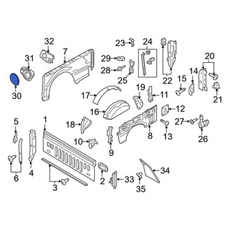Ford OE - Rear Fuel Filler Door