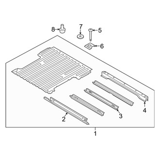 Ford OE - Pick Up Box - Floor Pan (Crew Cab)