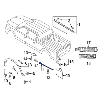 Ford OE - Rear Right Stone Deflector