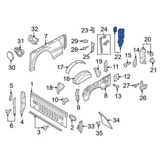 Ford OE - Truck Bed Panel Reinforcement