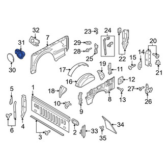 Ford OE - Rear Fuel Filler Housing