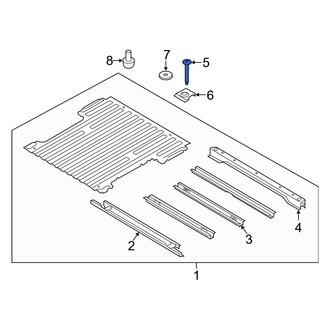 Ford OE - Rear Rearward Body Mount Cushion Bolt
