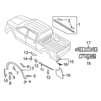 Ford OE - Truck Bed Molding Clip