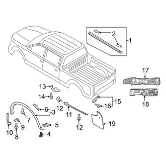 Ford OE - Wheel Arch Flare Bolt