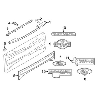 Ford OE - Tail Gate - Exterior Trim