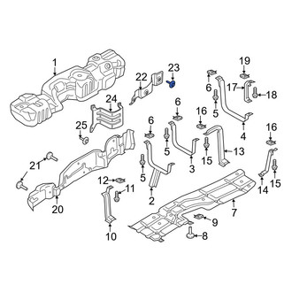 Ford OE - Fuel Tank Shield Nut