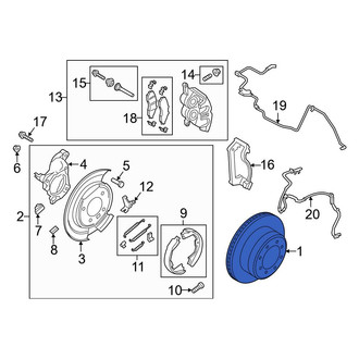Ford OE - Rear Disc Brake Rotor