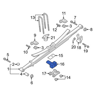 Ford OE - Left Leaf Spring Spacer