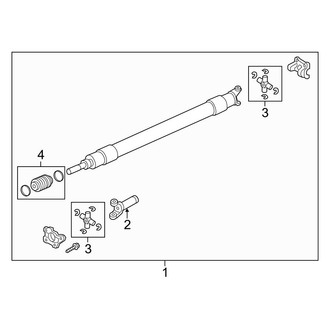 Ford OE - Rear Suspension - Drive Shaft (1-Piece Drive Shaft)