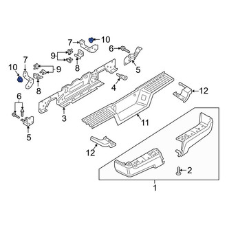 Ford OE - Bumper Face Bar Reinforcement Beam Nut