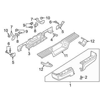 Ford OE - Rear Bumper - Bumper & Components (Crew Cab)
