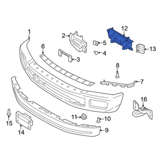 Ford OE - Front Right Radiator Support Air Deflector Bracket