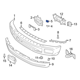 Ford OE - Radiator Support Air Deflector Nut