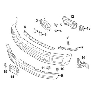 Ford OE - Front Bumper - Bumper & Components (Bumper & Trim)