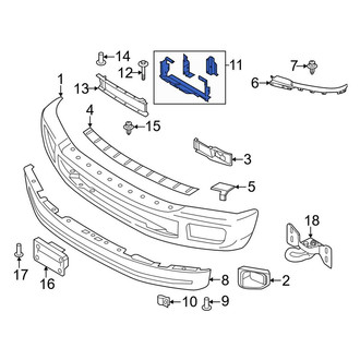 Ford OE - Front Lower Radiator Support Air Deflector