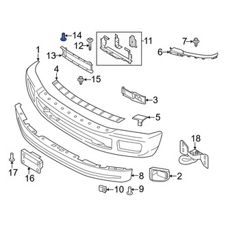 Ford OE - Bumper Impact Strip Clip