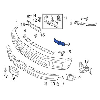 Ford OE - Front Right Radiator Support Air Deflector