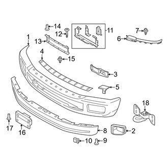 Ford OE - Front Bumper - Bumper & Components (Bumper & Trim)
