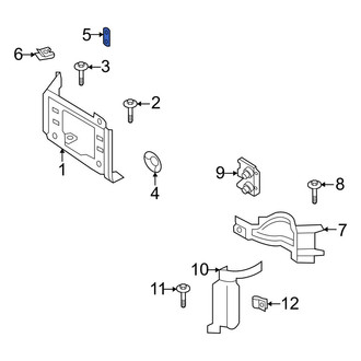 Ford OE - Bumper Face Bar Nut