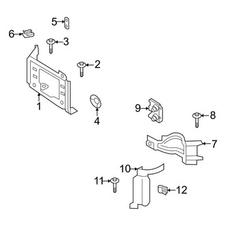 Ford OE - Front Bumper - Bumper & Components (Mounting & Brackets)