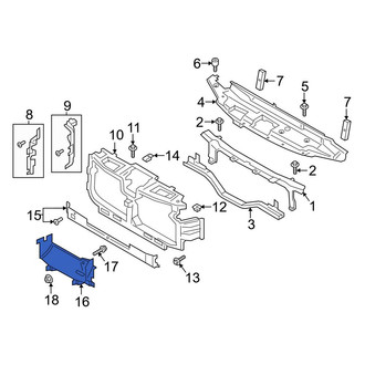 Ford OE - Front Lower Radiator Support Air Deflector