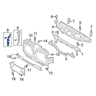 Ford OE - Front Right Radiator Support Baffle