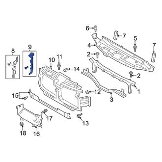 Ford OE - Front Right Inner Radiator Support Baffle