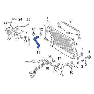 Ford OE - Upper Radiator Coolant Hose
