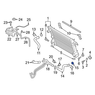 Ford OE - Upper Radiator Coolant Hose O-Ring