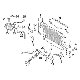Ford OE - Engine Coolant Reservoir Hose