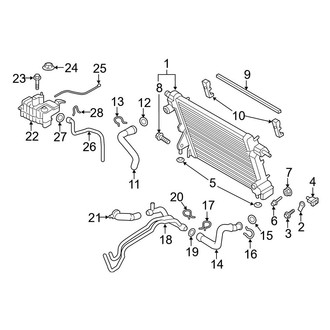 Ford OE - Cooling - Radiator & Components (6.2L)