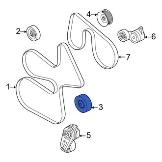 Ford OE - Lower Accessory Drive Belt Idler Pulley