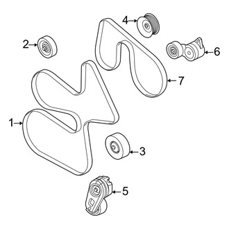 Ford OE - Cooling - Belts & Pulleys (7.3L)
