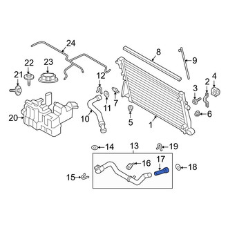 Ford OE - Radiator Coolant Hose Adapter