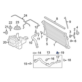 Ford OE - Upper Engine Coolant Pipe Clip