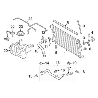 Ford OE - Cooling - Radiator & Components (Main), (6.7L)