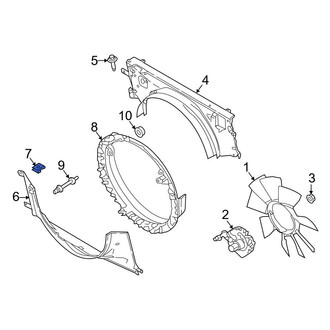 Ford OE - Engine Cooling Fan Shroud Nut