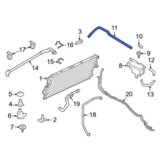 Ford OE - Engine Coolant Overflow Hose