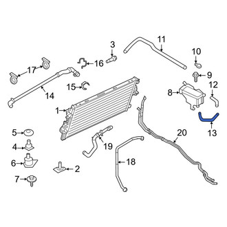 Ford OE - Engine Coolant Reservoir Hose
