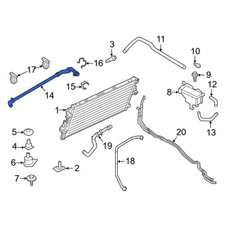 Ford OE - Upper Radiator Coolant Hose