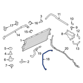 Ford OE - Engine Coolant Reservoir Hose