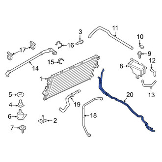 Ford OE - Lower Radiator Coolant Hose