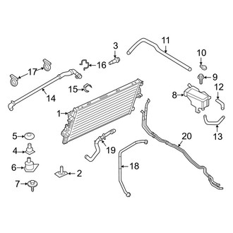 Ford OE - Cooling - Radiator & Components (Auxiliary), (6.7L)