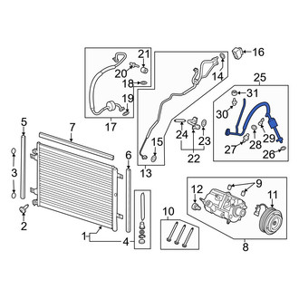 Ford OE - A/C Refrigerant Discharge Hose